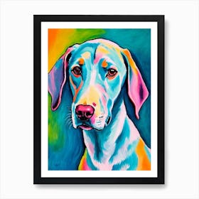 Pointer Fauvist Style Dog Art Print