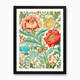 Floral Wallpaper 189 Art Print