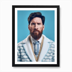 Lionel Messi Fashion Art Art Print