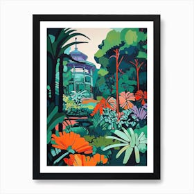 Royal Botanical Gardens, Australia, Painting 4 Art Print