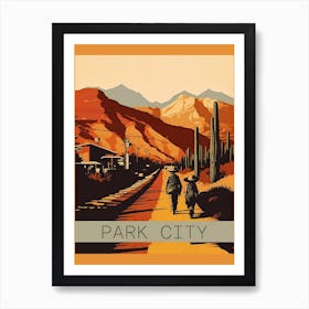 Park City Utah Southwest Art Poster Art Print