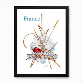 France, Vintage Travel Poster Art Print