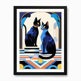 Cat Lovers Art Print