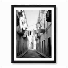 Trapani, Italy, Black And White Photography 2 Art Print