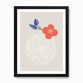 Orange Chrysanthemum Art Print