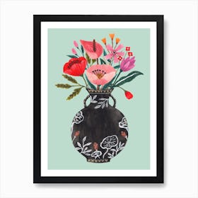 Black Vase Art Print