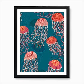 Jellies Art Print