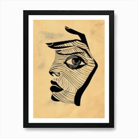 Woman'S Face 106 Art Print