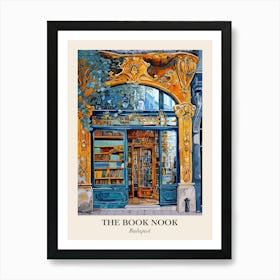 Budapest Book Nook Bookshop 4 Poster Art Print