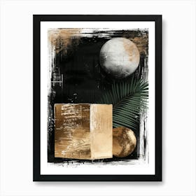 Gold And Black Canvas Print 47 Art Print