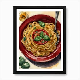 Spaghetti With Tomato Sauce Poster