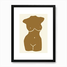 Women Body Abstract Boho Art Print