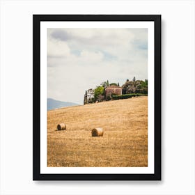 Bales In The Field Art Print