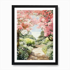 Brooklyn Botanic Garden Usa Watercolour 2 Art Print