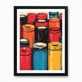 Cans Of Paint Poster