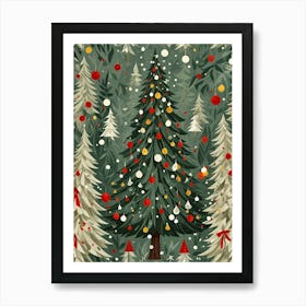 Christmas Trees Art Print