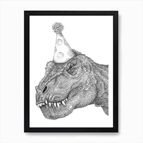 Party Dinosaur Art Print