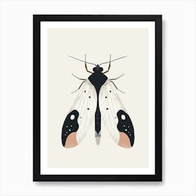 Colourful Insect Illustration Whitefly 20 Art Print