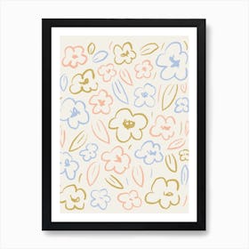 Daisies In Spring Art Print
