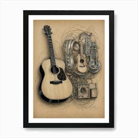 Acoustic Guitar 2 Art Print