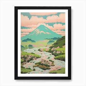 Mount Chokai In Yamagata Akita Japanese Landscape 4 Art Print