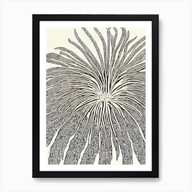 Sea Spider Linocut Art Print