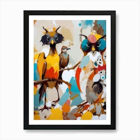 Bird Stooges Art Print