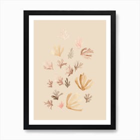 Coral Beige Art Print