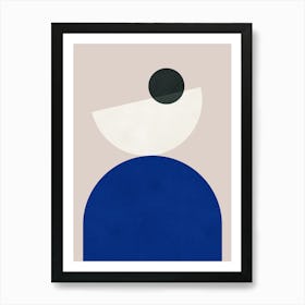 Circles and semicircles in harmony 6 Art Print