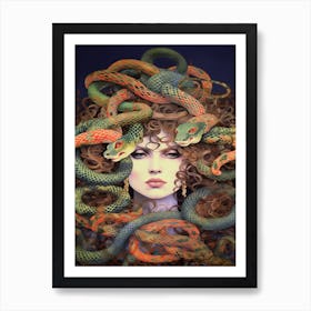 Medusa Surreal Mythical Art Print