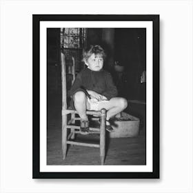 Child Of Family Living In Abandoned Church Near Laurel, Mississippi By Russell Lee Art Print