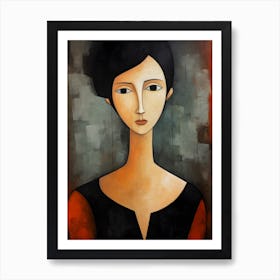 Contemporary art of woman's portrait 2 Art Print