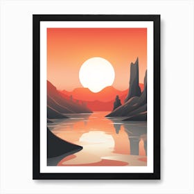 Futuristic Abstract Minimalist 6 Art Print