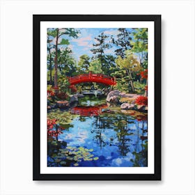 Japanese Garden In Holland Park London Parks Garden 4 Painting Art Print