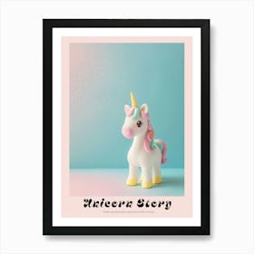 Pastel Toy Unicorn Photography 1 Poster Art Print