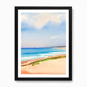 El Cotillo Beach 2, Fuerteventura, Spain Watercolour Art Print