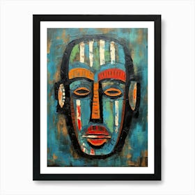 Dreams Of Divinity; African Tribal Masks Art Print