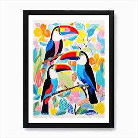Colourful Bird Painting Toucan 5 Art Print