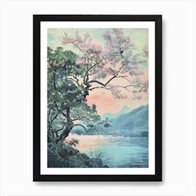 Shizuoka Japan 1 Retro Illustration Art Print