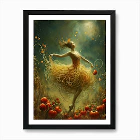 Spaghetti Dancer 3 Art Print