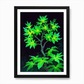 Green Leaves Of A Tree Art Print