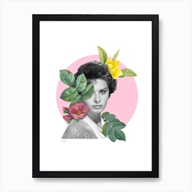 Sophia Loren Collage Art Print