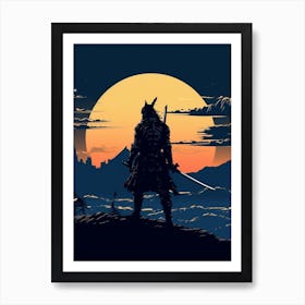 Shadow Of The Samurai Art Print Art Print