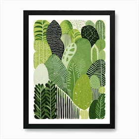 Green Forest Art Print