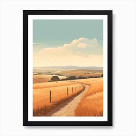 The Ridgeway England 3 Hiking Trail Landscape Art Print