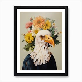 Bird With A Flower Crown Crested Caracara 4 Art Print