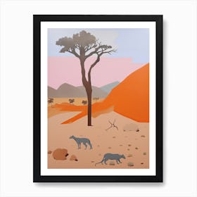 Thar Desert   Asia (India And Pakistan), Contemporary Abstract Illustration 3 Art Print