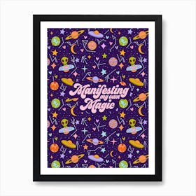 Manifesting My Own Magic Purple Art Print