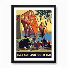 England And Scotland, Union Bridge Art Print