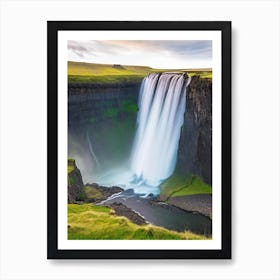 Thorufoss, Iceland Majestic, Beautiful & Classic (2) Art Print